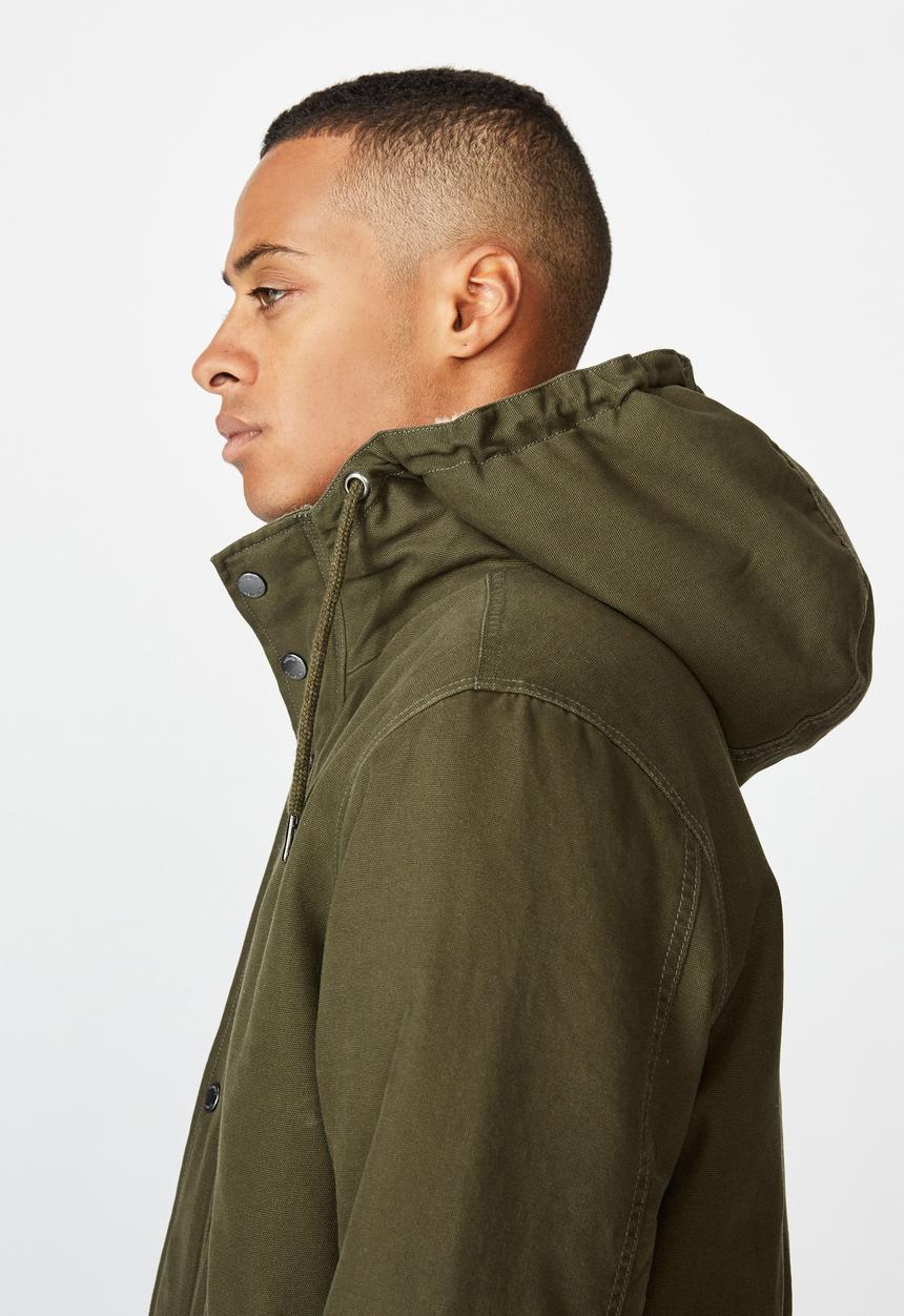 Cotton On - Hooded parka - khaki