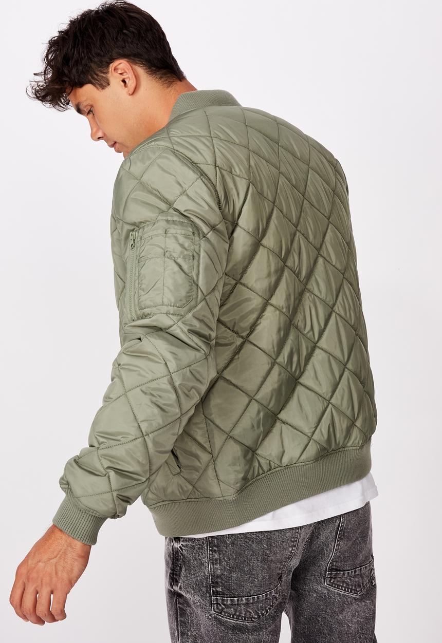 Cotton On - Quilted bomber jacket - khaki
