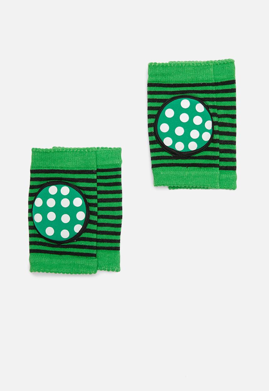 Pop Candy - 2pk Polka dot knee pads - green