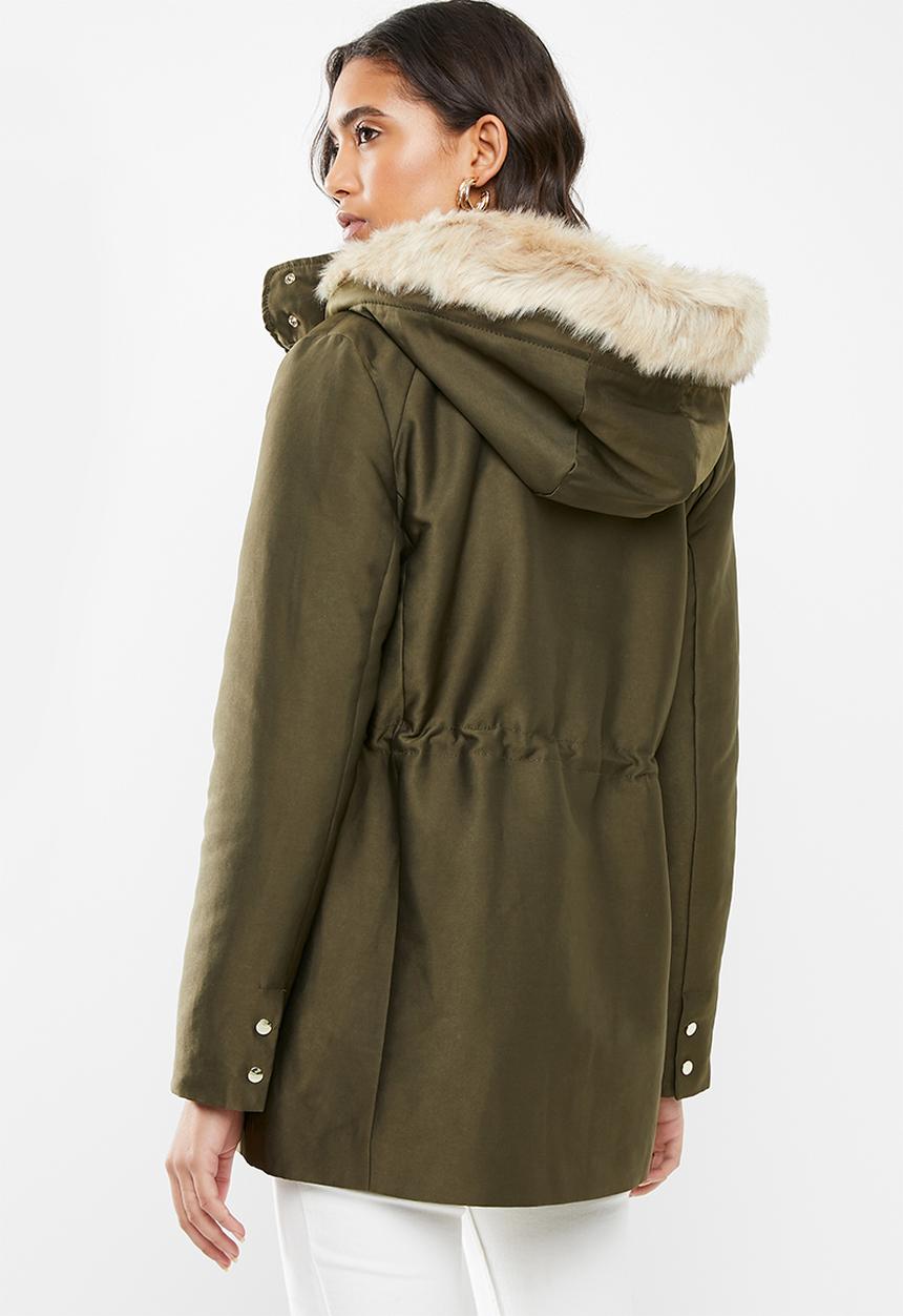MANGO - Parka party - khaki