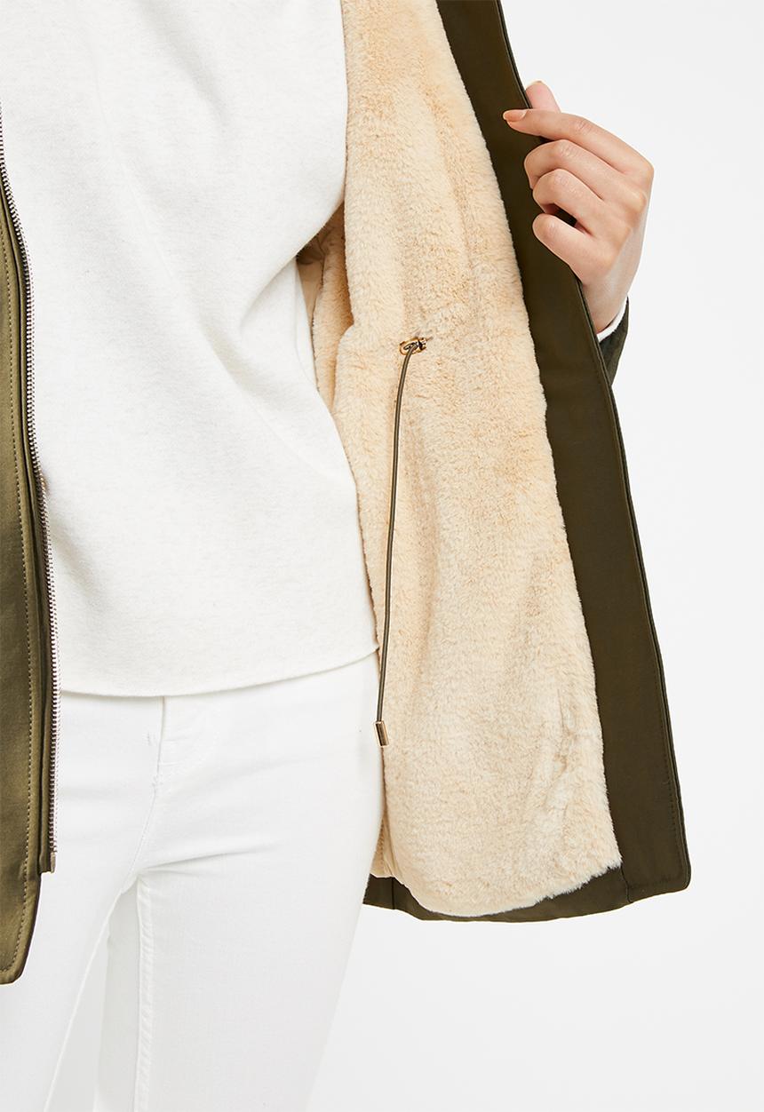 MANGO - Parka party - khaki