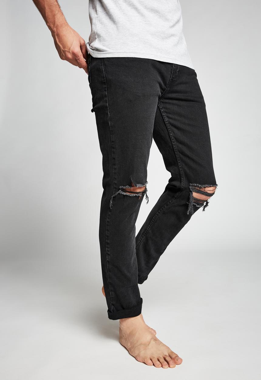 Cotton On - Tapered leg jean - black