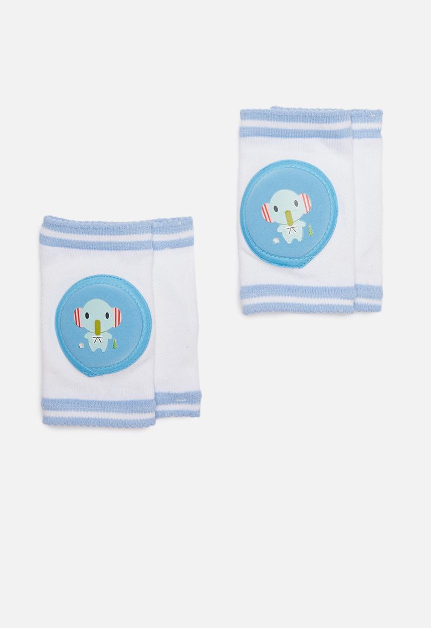 Pop Candy - 2pk Elephant knee pads - blue & white