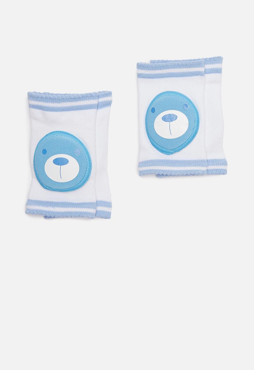 Pop Candy - 2pk Bear knee pads - blue & white