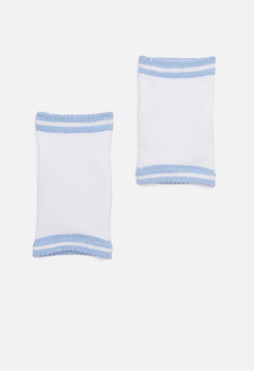 Pop Candy - 2pk Bear knee pads - blue & white