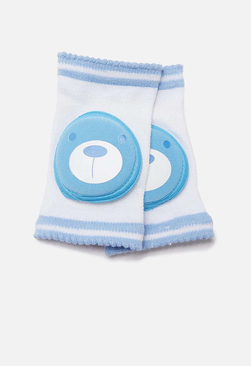Pop Candy - 2pk Bear knee pads - blue & white