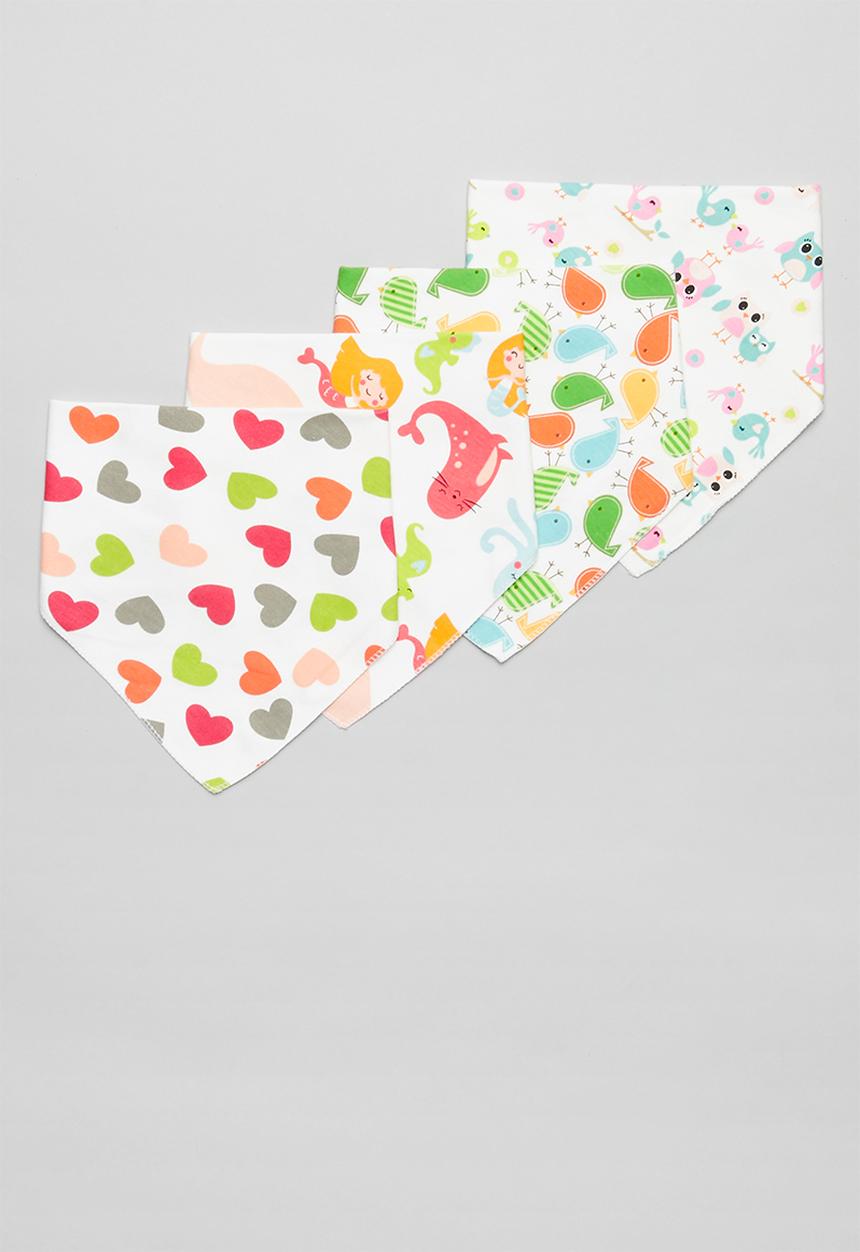 Pop Candy - 4 Pack printed bibs - multi