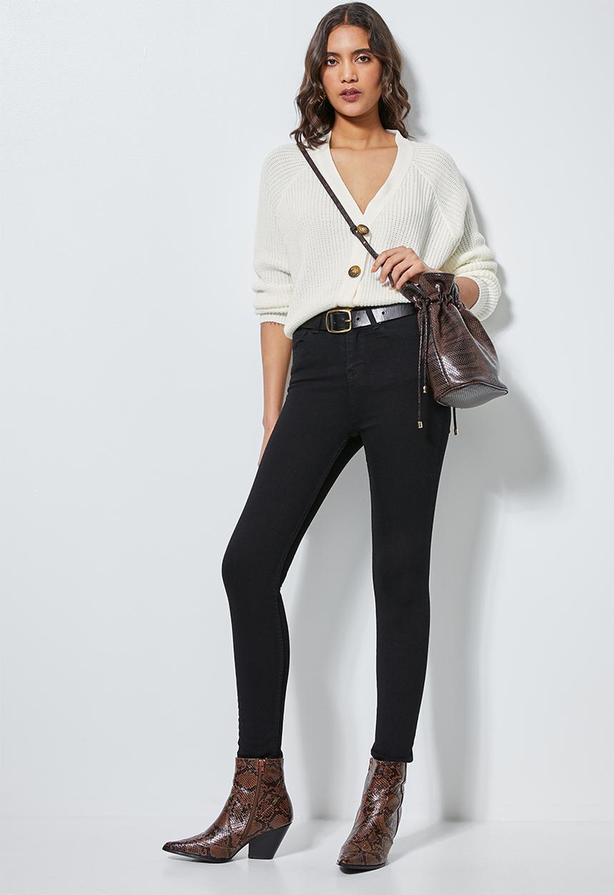 Superbalist - Knit crop cardigan - milk 