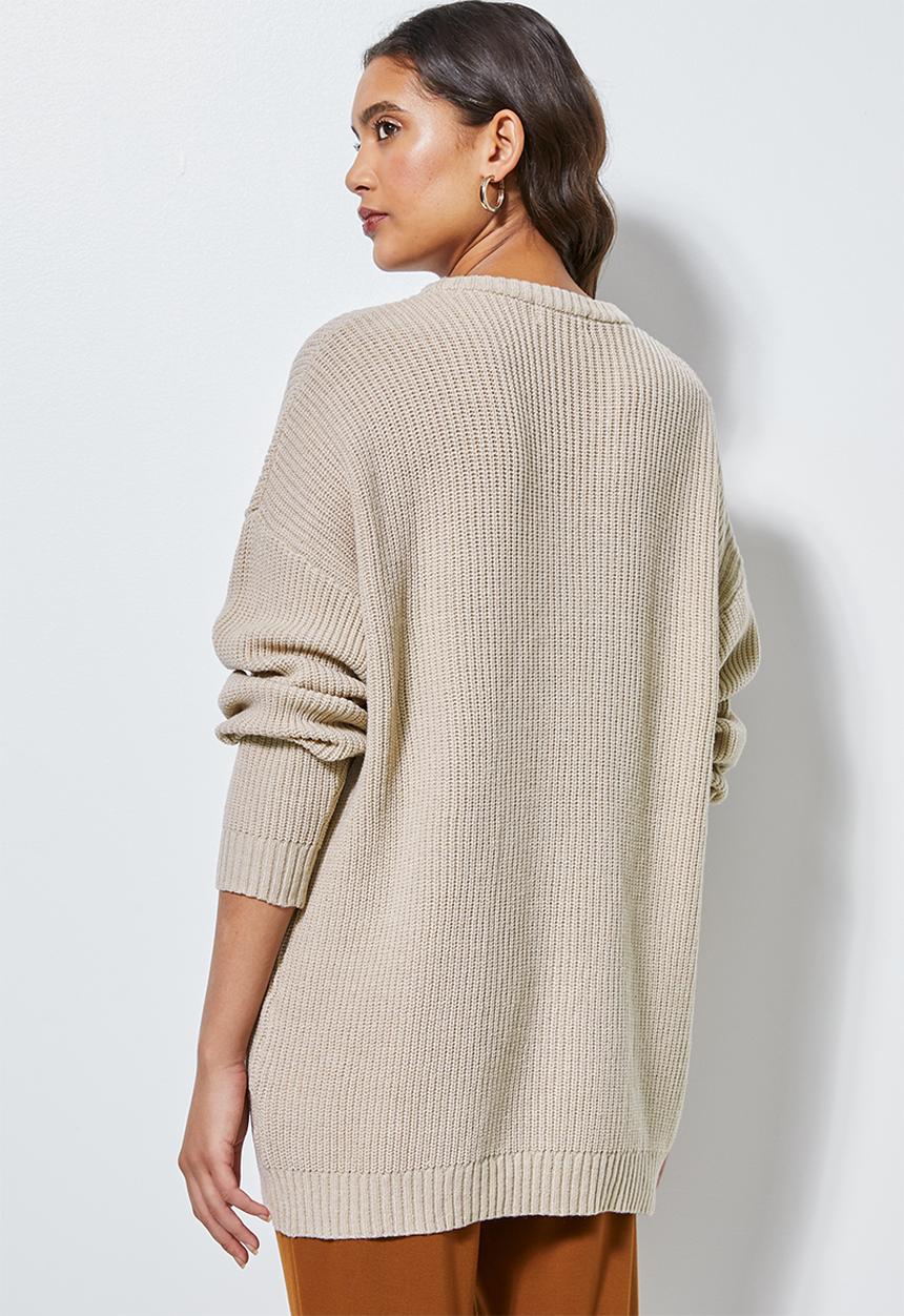 Superbalist - Lofty rib jumper - beige 