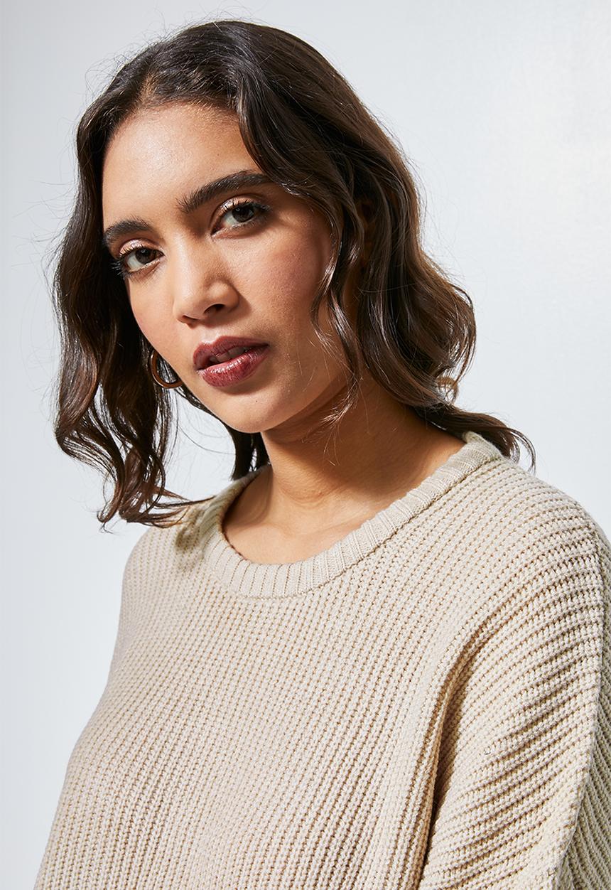 Superbalist - Lofty rib jumper - beige 