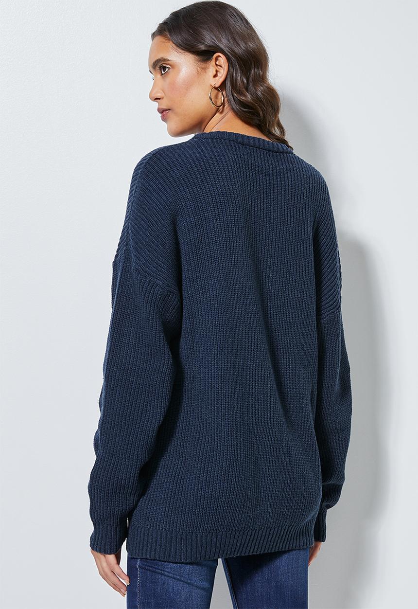 Superbalist - Lofty rib jumper - navy
