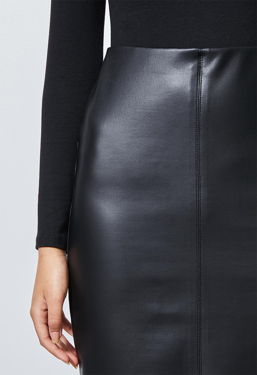 Superbalist - Pu pencil skirt - black