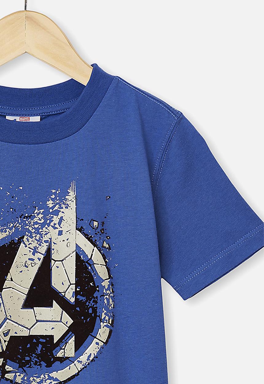 Cotton On - Co-lab short sleeve tee - vintage blue