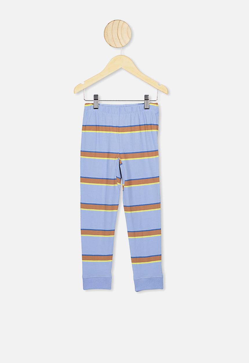 Cotton On - Orlando long sleeve pj set - blue