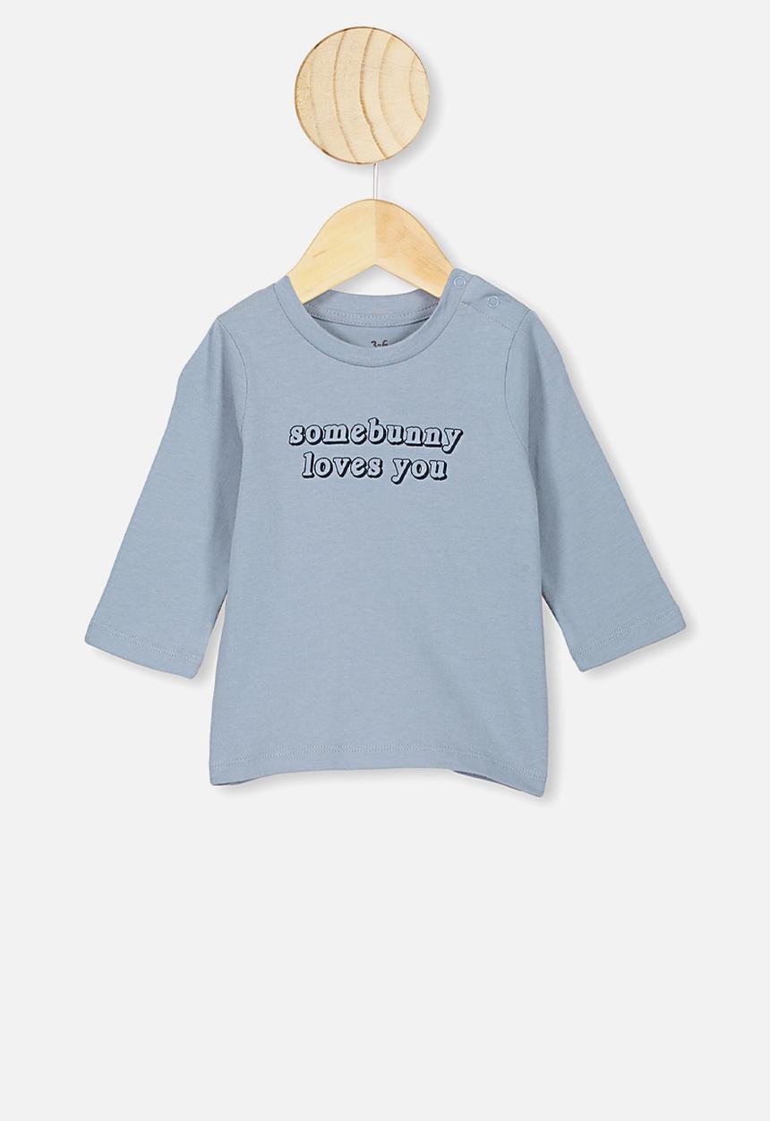 Cotton On - Jamie long sleeve tee - rain cloud
