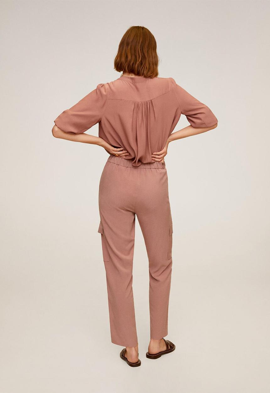 MANGO - Saty trousers - pink