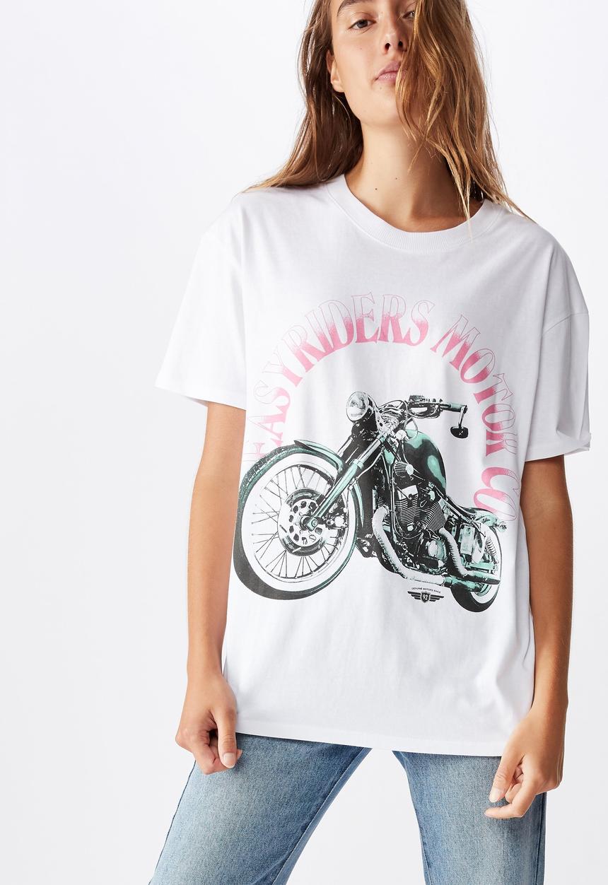 Cotton On - The original graphic tee easy riders - white