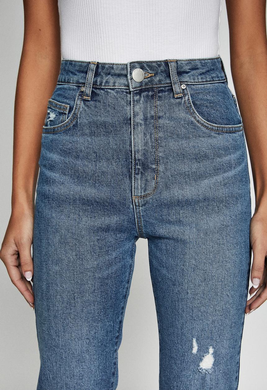 Cotton On - Stretch mom jean - bronte blue