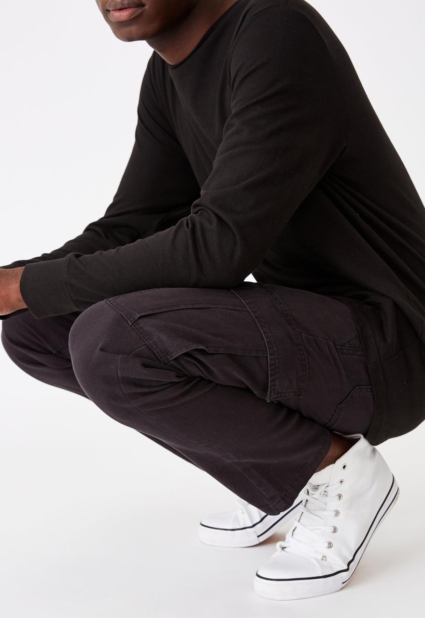 Cotton On - Cargo pant - pitch black