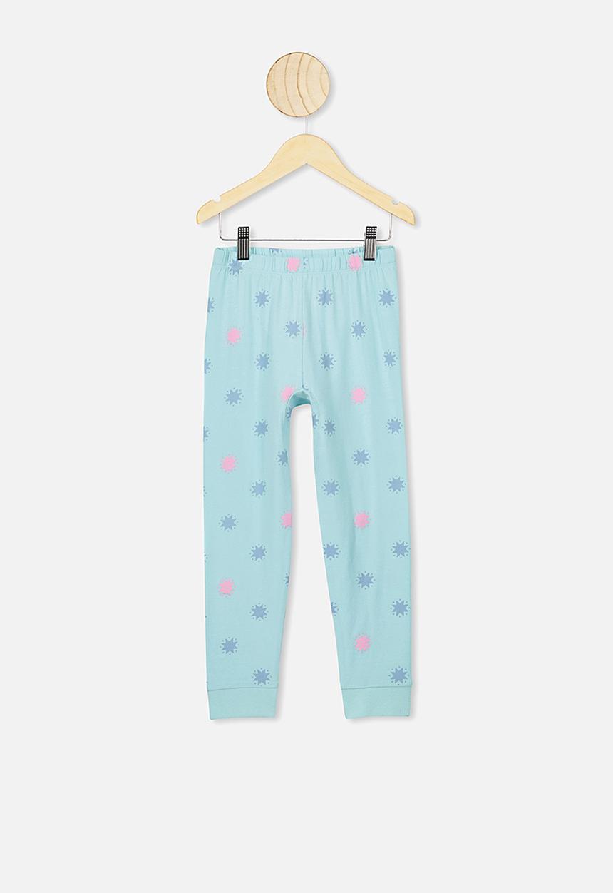 Cotton On - Florence long sleeve pj set - blue rainbow star