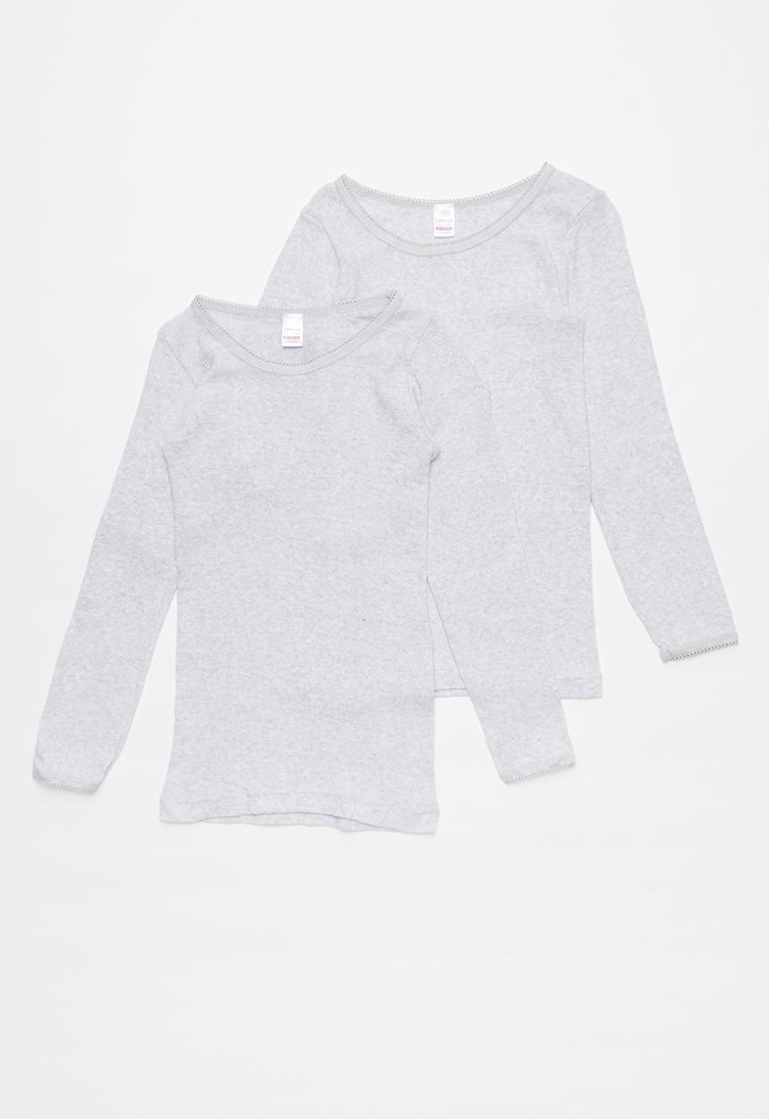 Pop Candy - Girls 2 pack spencers - grey melange