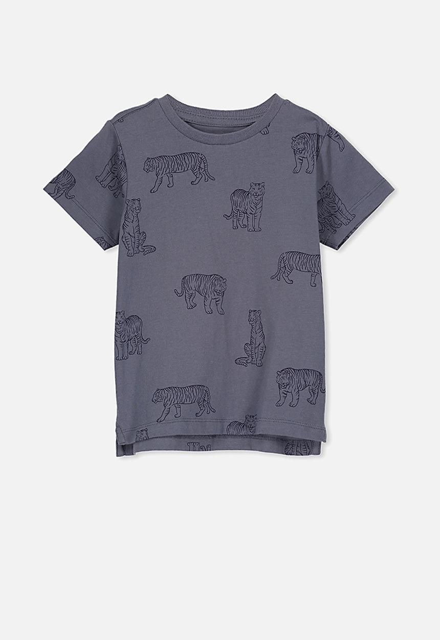 Cotton On - Max short sleeve tee - vintage navy tigers