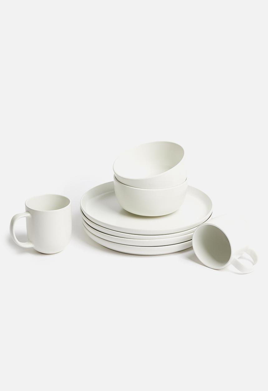 Sixth Floor - Airy dinner plate set of 4 - white