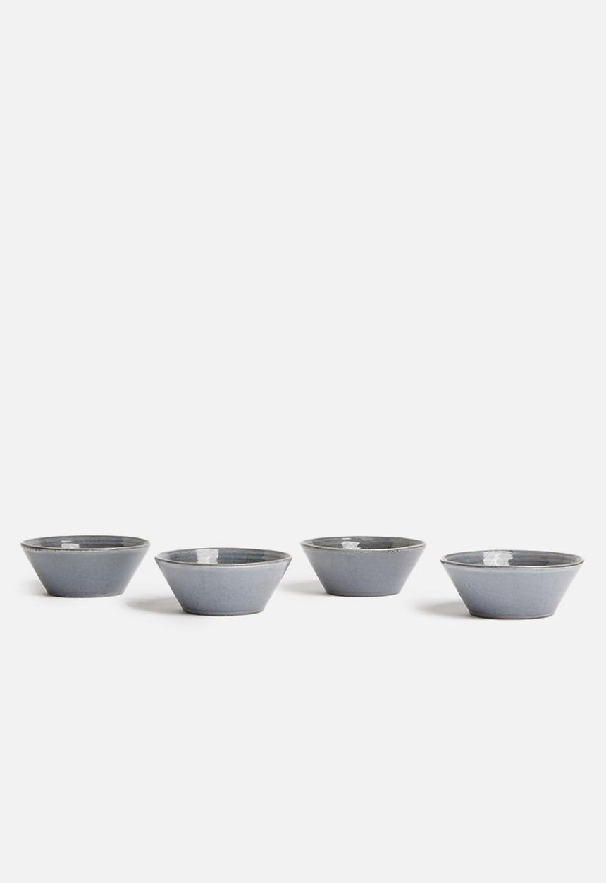 Sixth Floor - Swirl bowl set of 4 - midnight