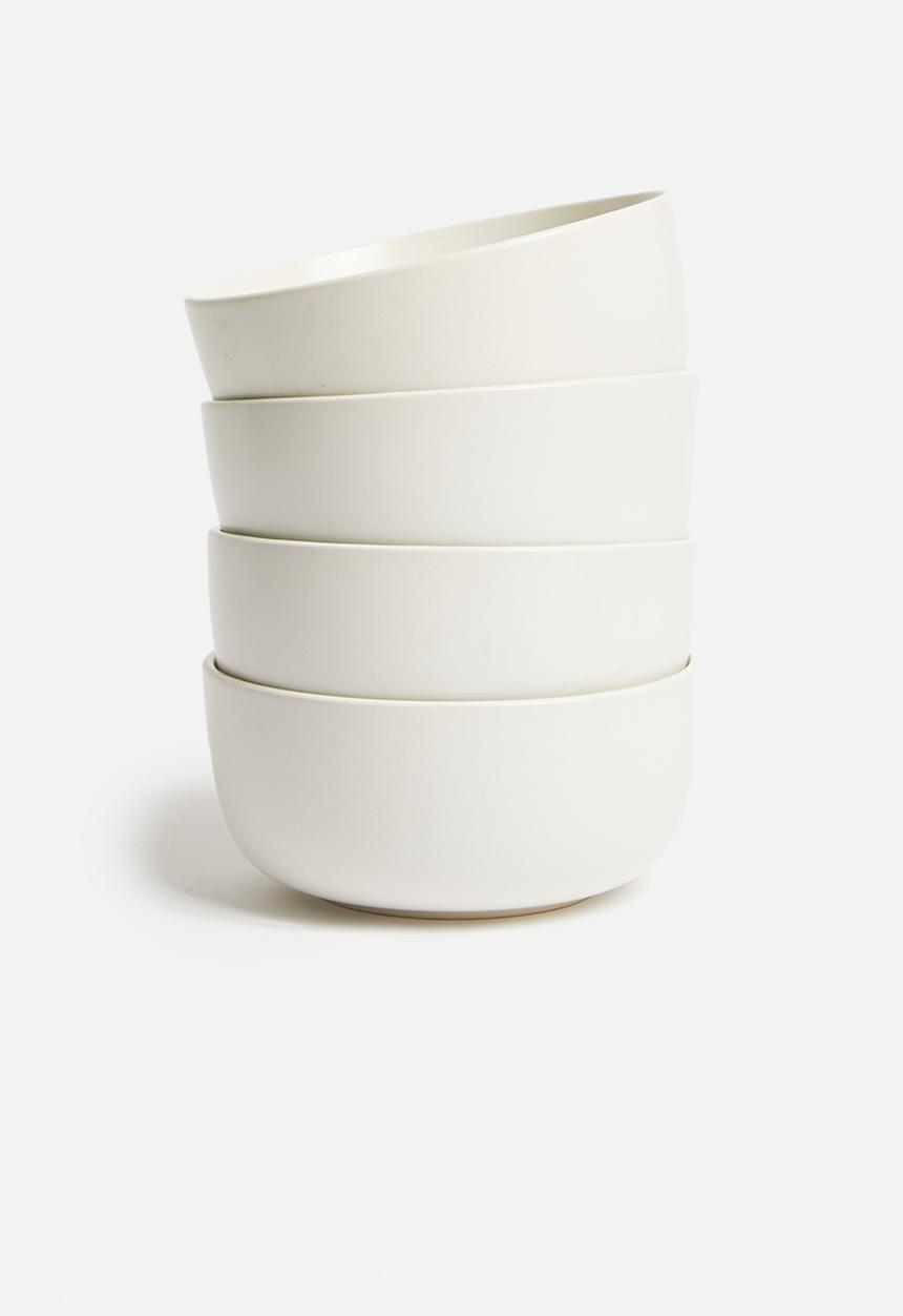 Sixth Floor - Airy bowl set of 4 - white