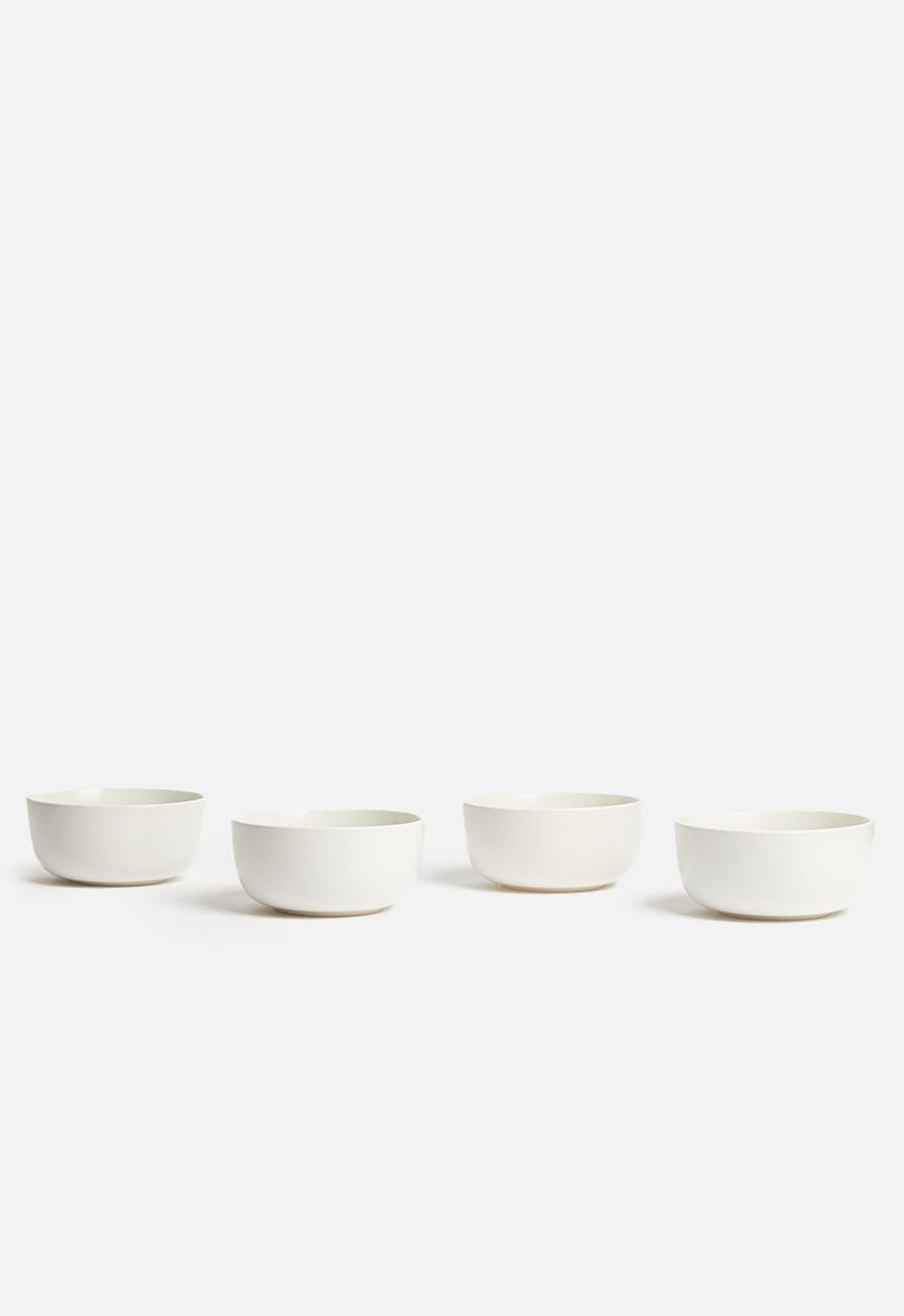 Sixth Floor - Airy bowl set of 4 - white
