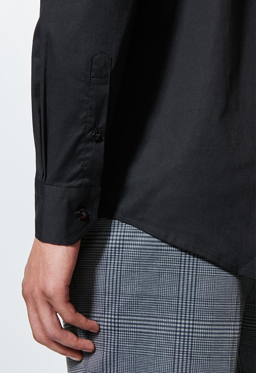 Superbalist - Jos slim fit long sleeve shirt - black