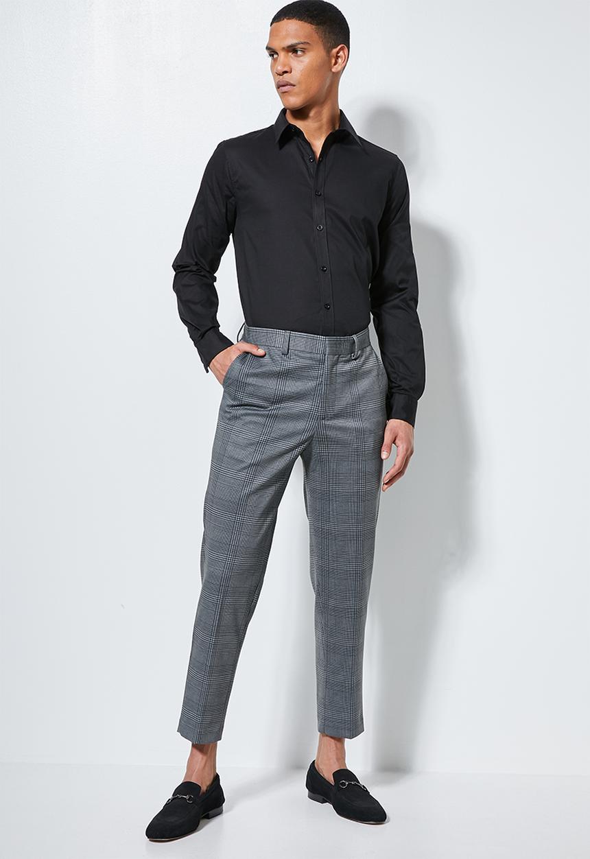 Superbalist - Jos slim fit long sleeve shirt - black