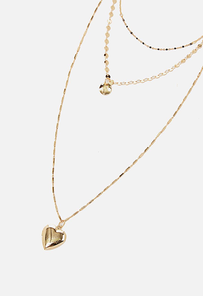 Rubi - Stolen hearts treasures necklace  - gold