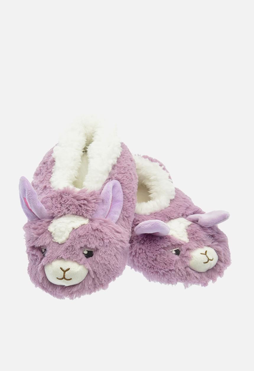 snoozies!® - Llama furry footpals - purple