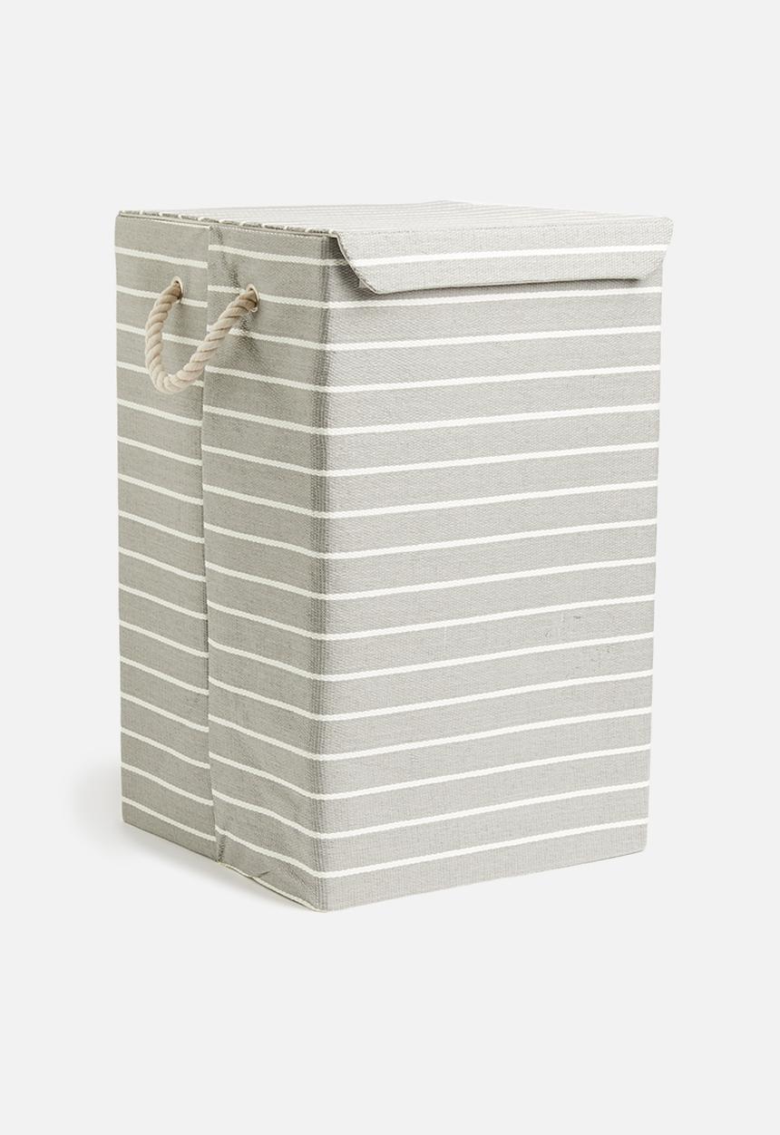 Sixth Floor - Nautic storage box with lid - grey