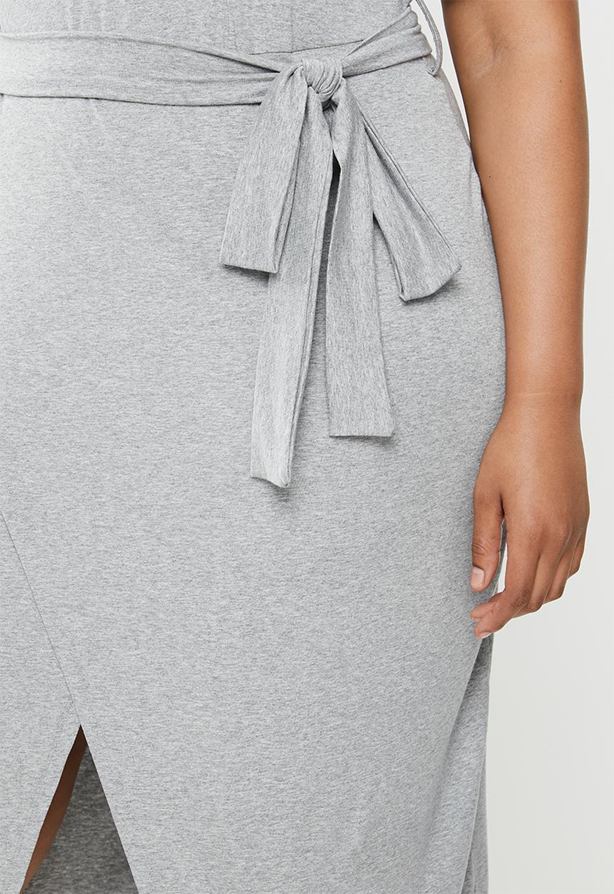 edit Plus - Easy wrap dress - grey 