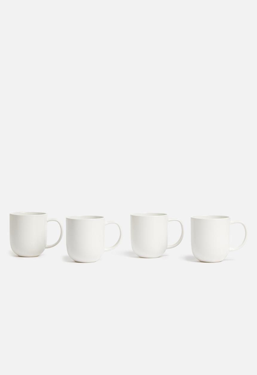 Sixth Floor - Airy mug set of 4 - white