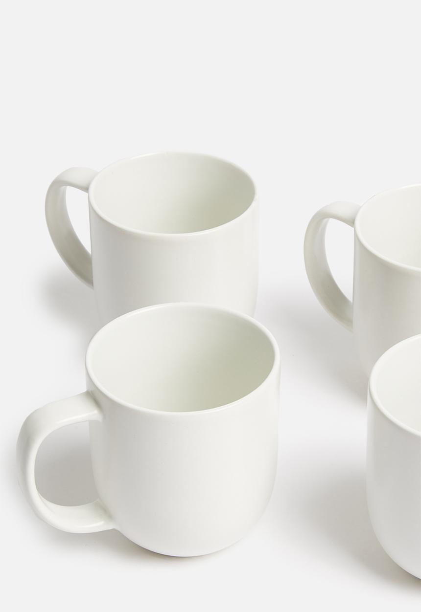 Sixth Floor - Airy mug set of 4 - white