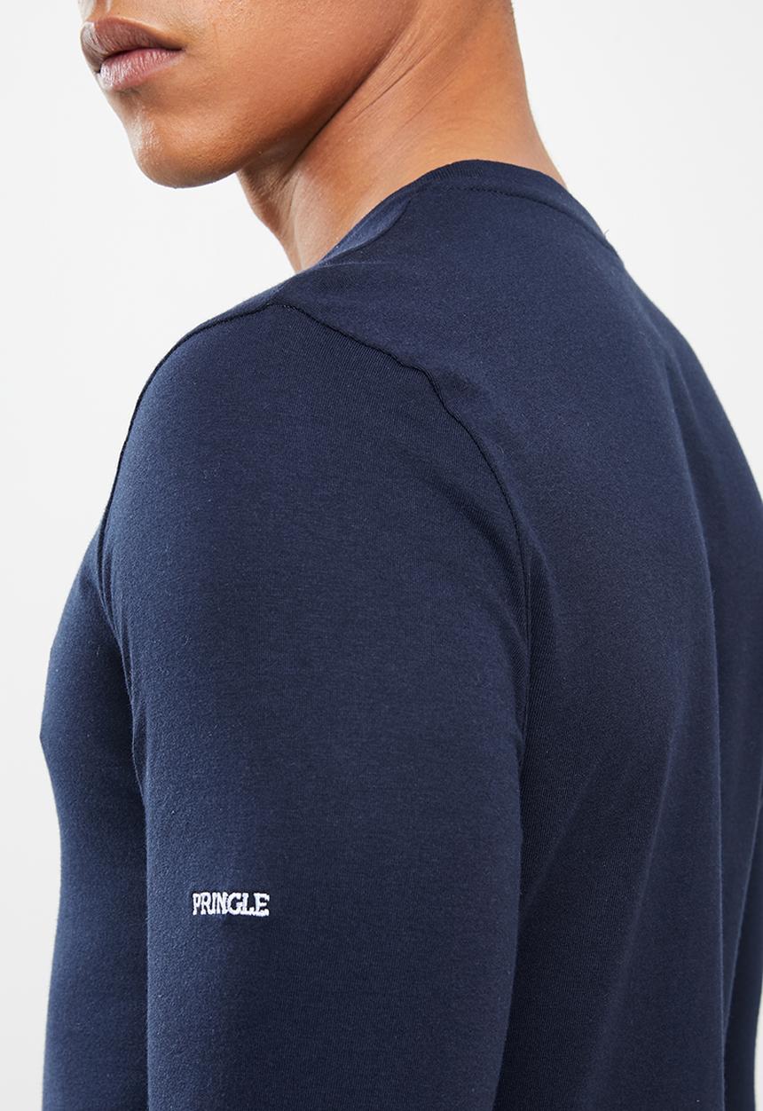 Pringle of Scotland - Broderick long sleeve tee - navy