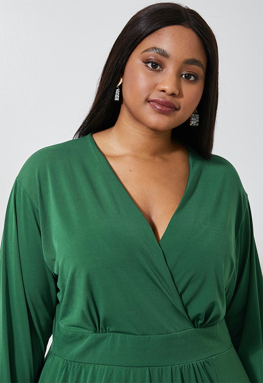 Superbalist - Dolman sleeve maxi - bottle green