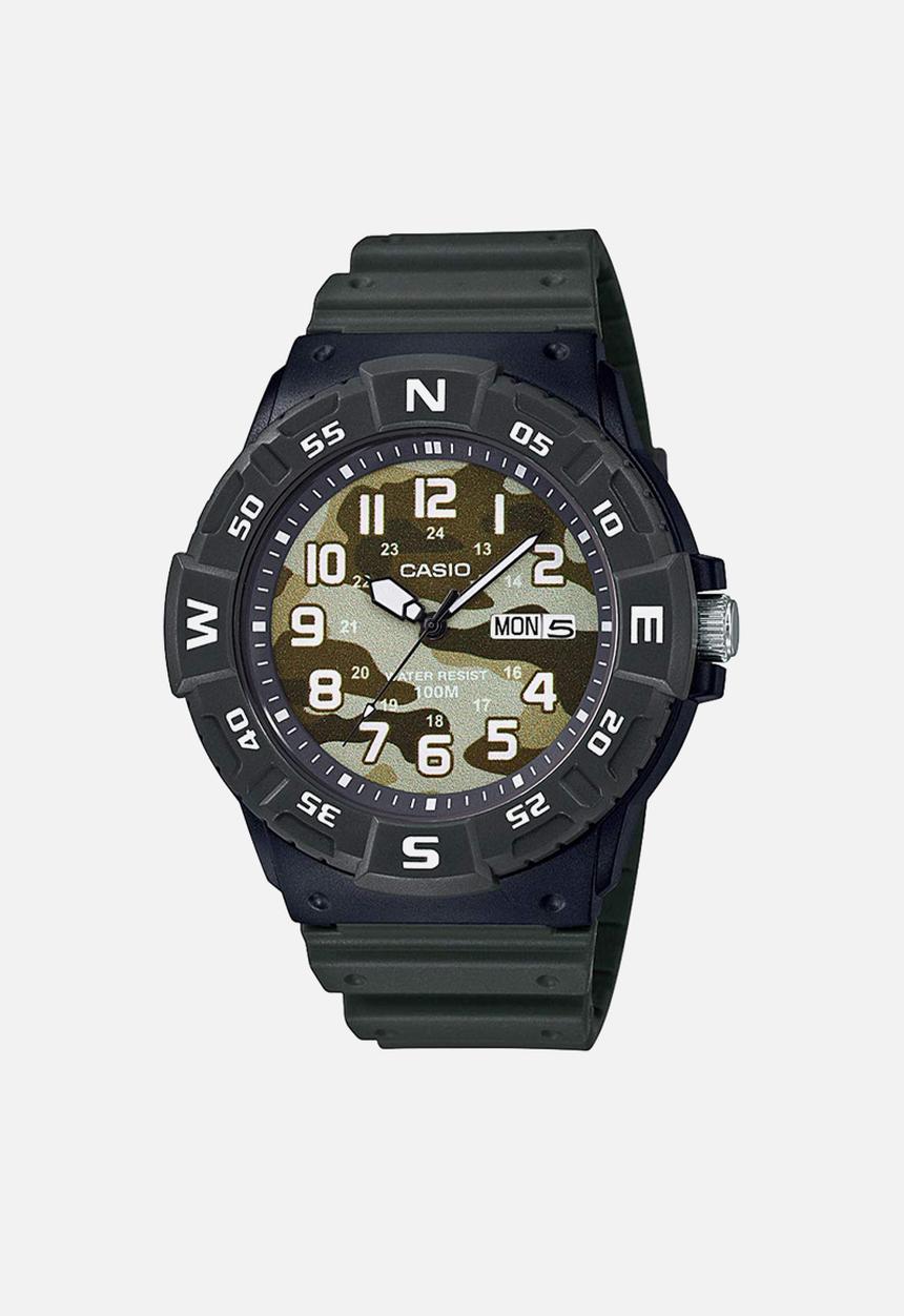 Casio - Wrist watch analogue-mrw-220hcm-3bvdf-black/camo