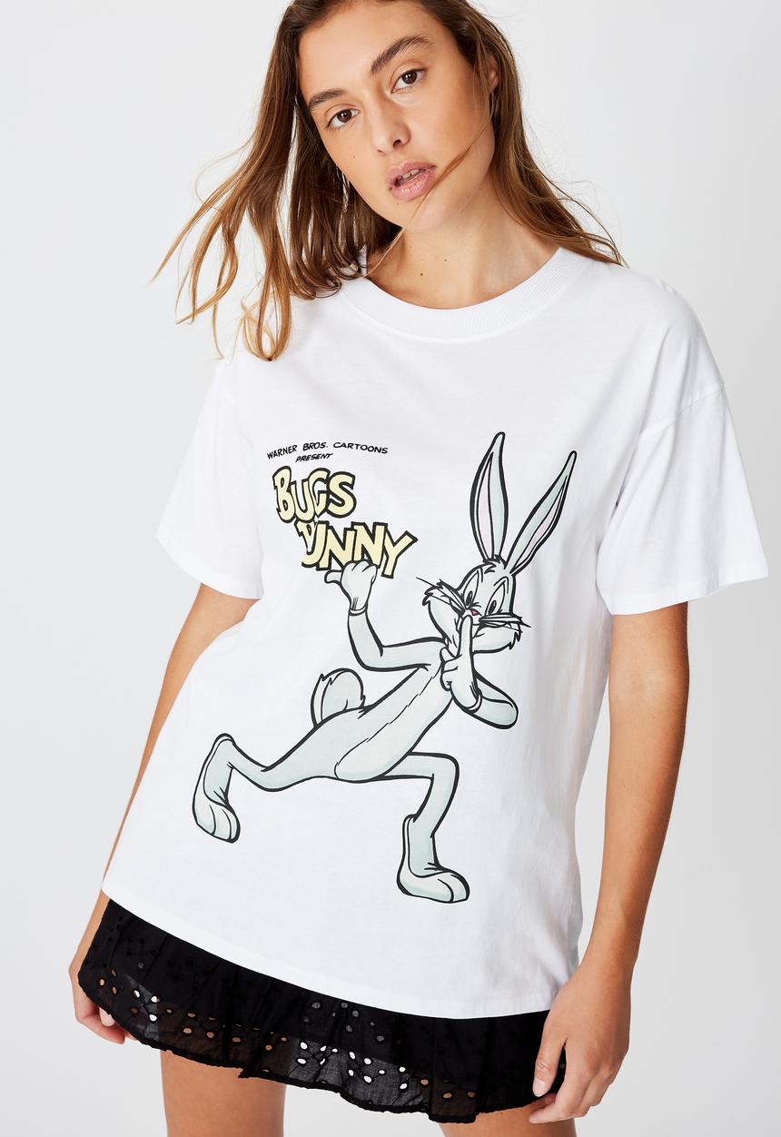 Cotton On - The original graphic tee love wb bugs - white