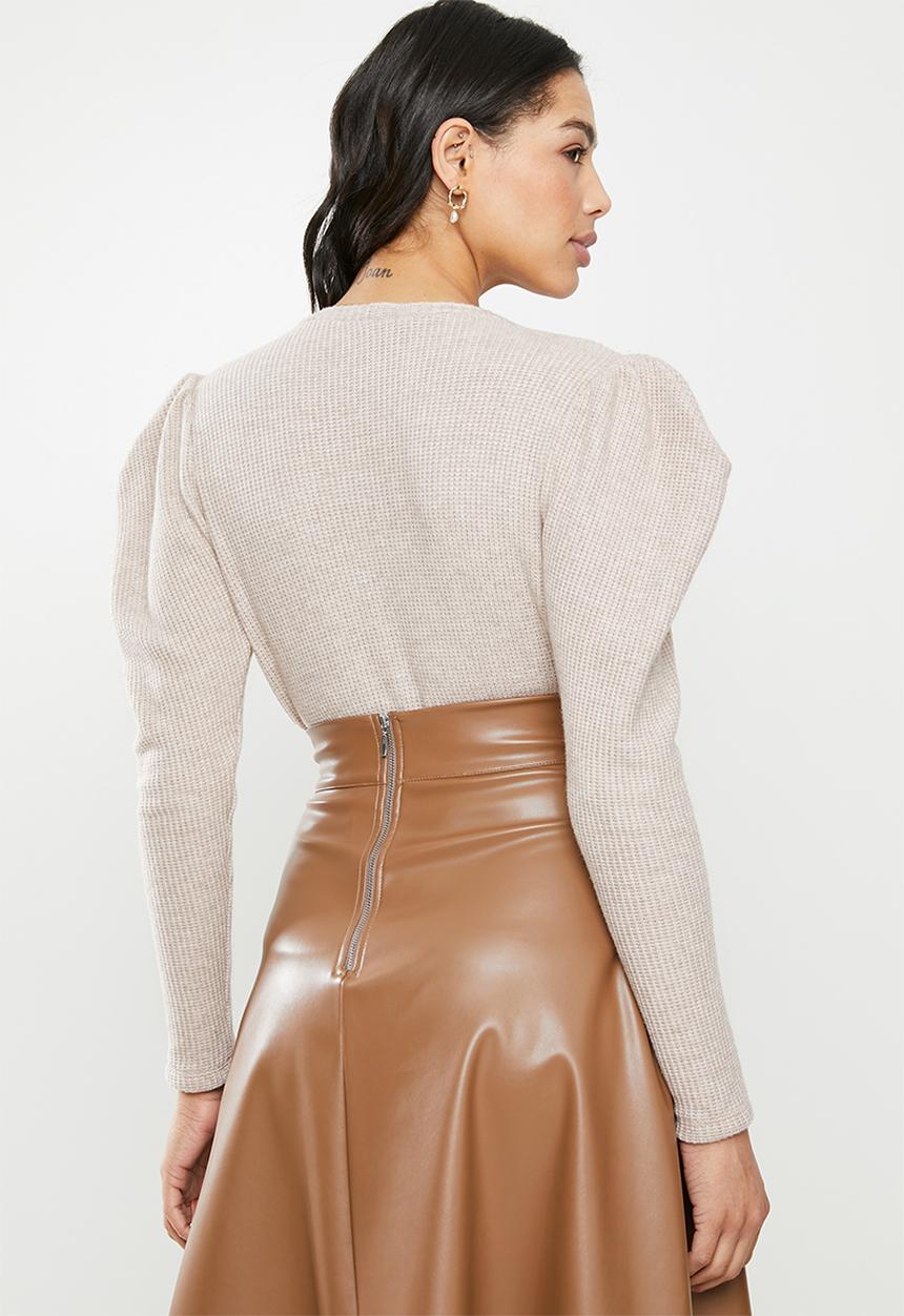 MILLA - Cable knit top - neutral