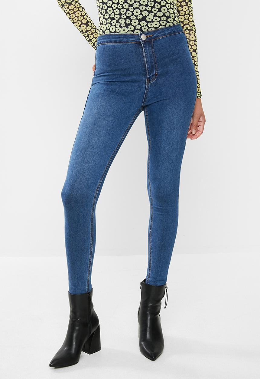 Glamorous - Nell super high waisted jean - mid stonewash