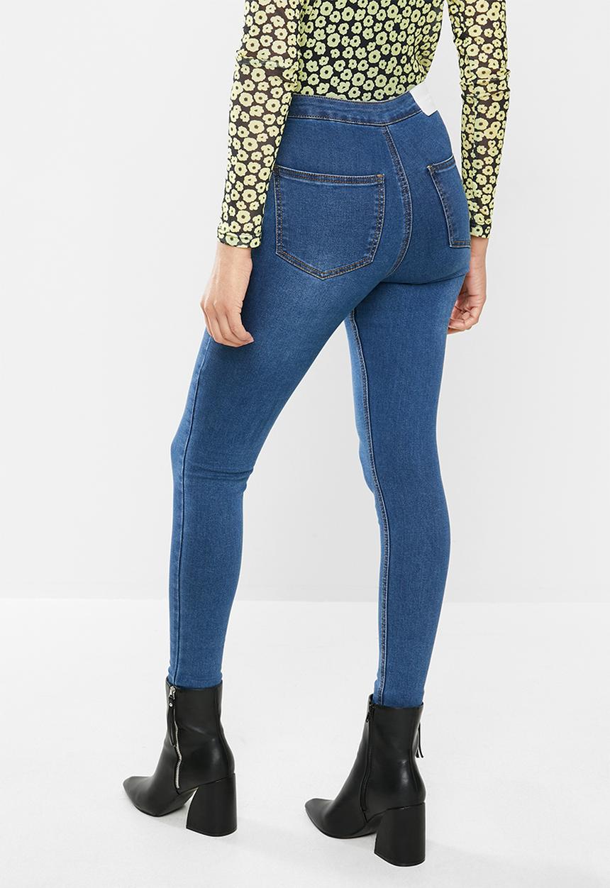 Glamorous - Nell super high waisted jean - mid stonewash