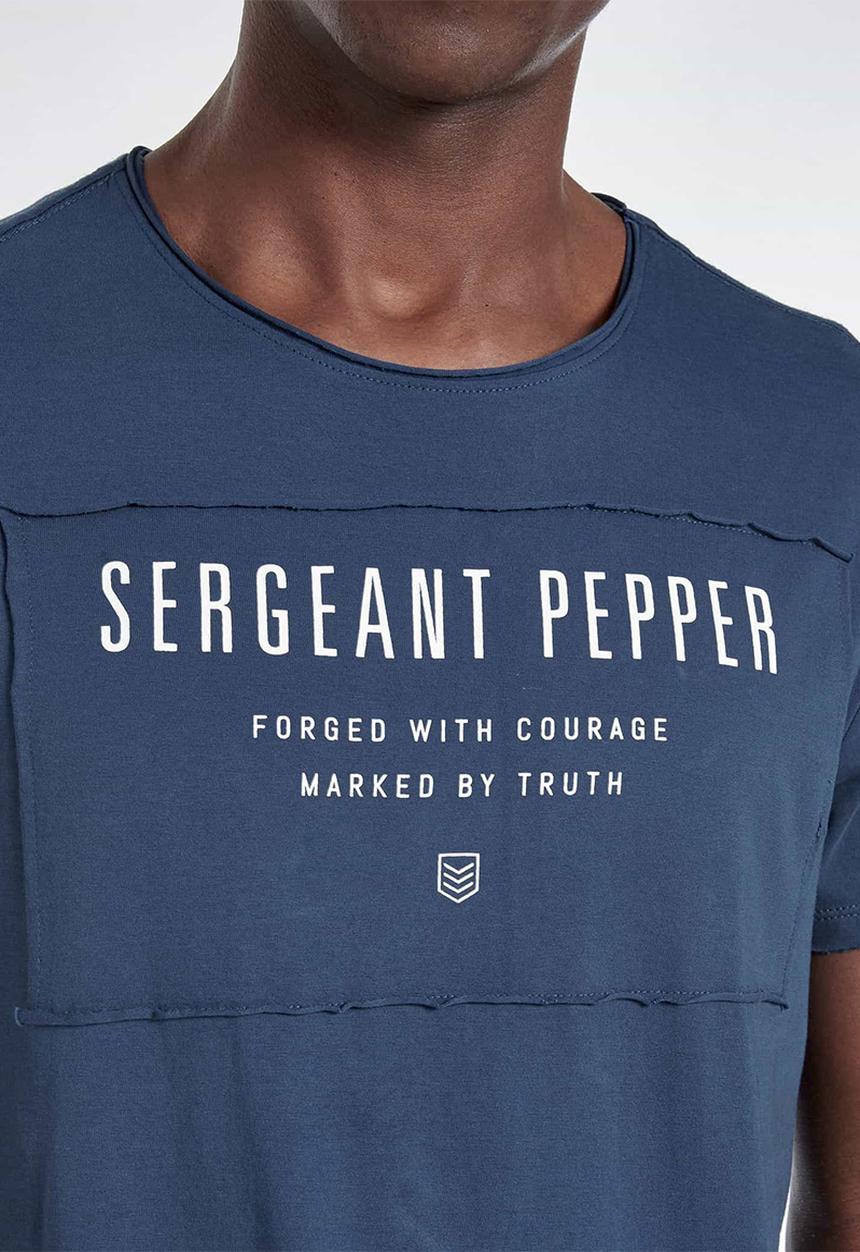S.P.C.C - Foley slub logo tee - navy