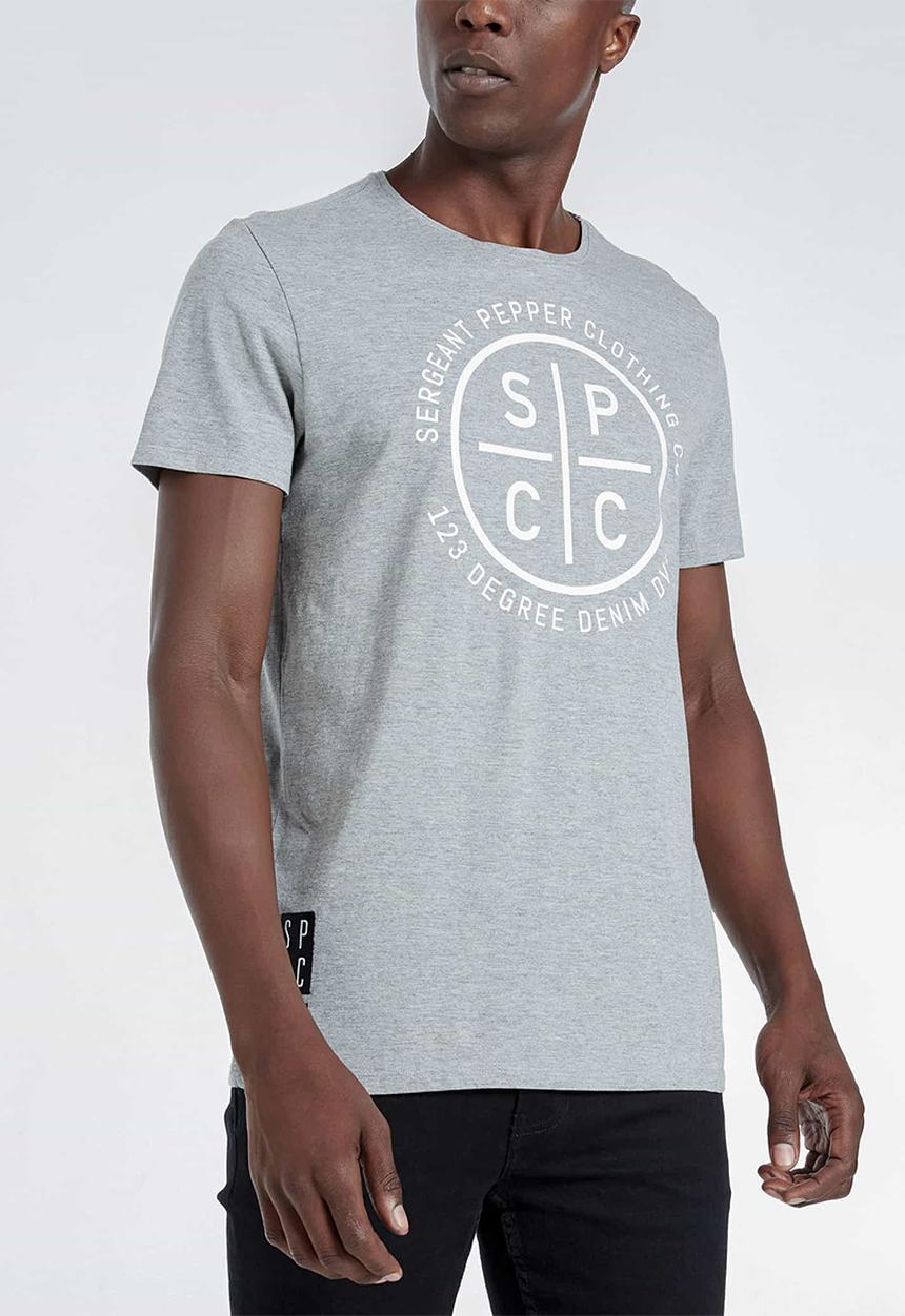 S.P.C.C - Breton straight hem tee - grey