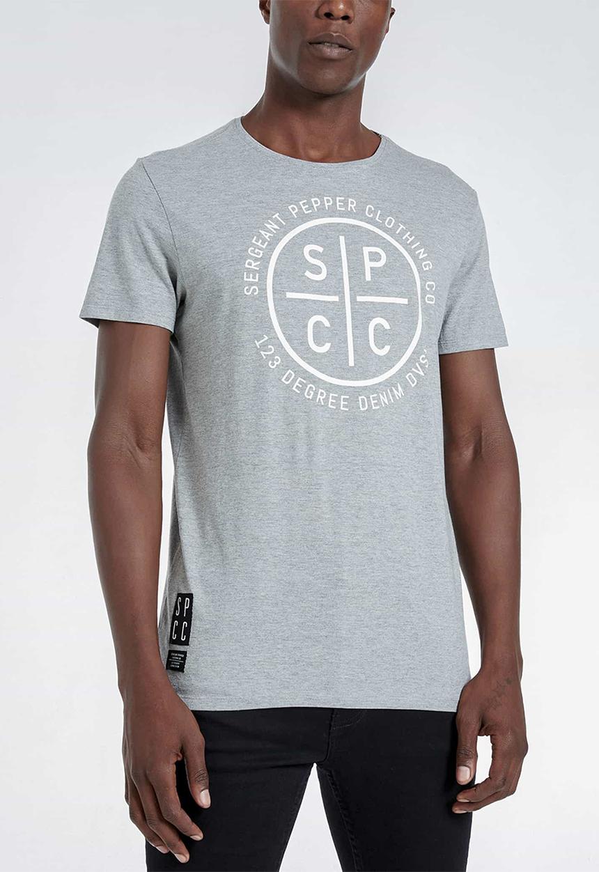 S.P.C.C - Breton straight hem tee - grey