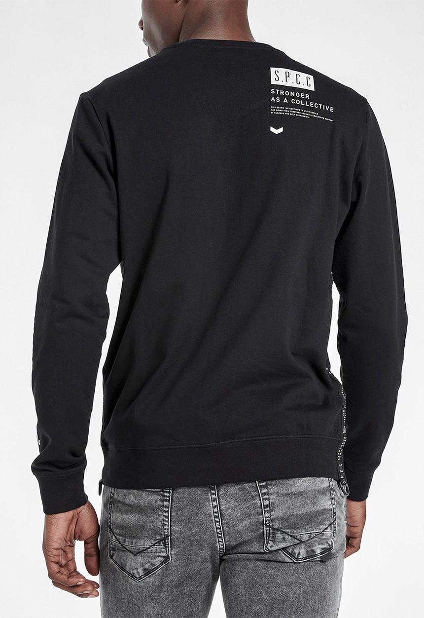 S.P.C.C - Radcliffe crew neck logo sweat - black