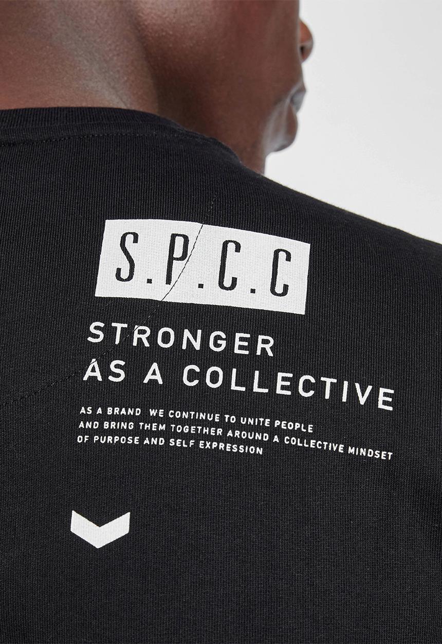 S.P.C.C - Radcliffe crew neck logo sweat - black